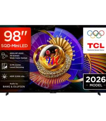 98-inch TCL Mini LED TV promotional display