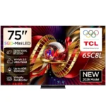 TCL 75-inch Mini LED 65C8L TV display