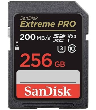 SanDisk Extreme PRO 256GB SDXC memory card