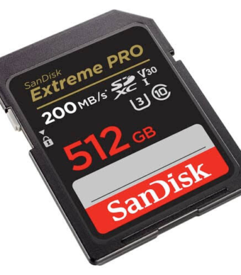 SanDisk Extreme PRO 512GB SD card