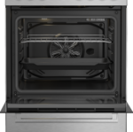 Interior of modern convection oven with racks