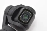 Close-up of drone camera on gimbal mount