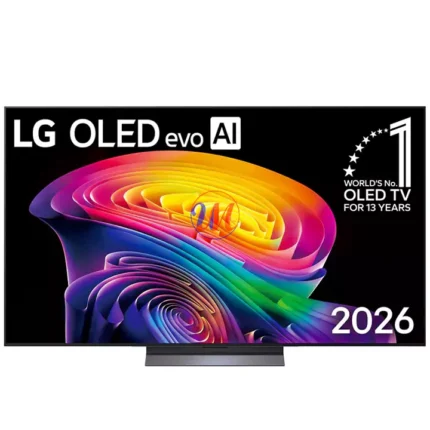 LG OLED evo AI TV with colorful display
