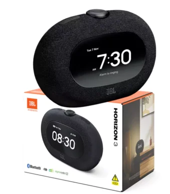JBL Horizon 3 black digital alarm clock speaker