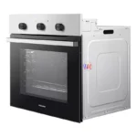 Hisense built-in oven with black glass door and controls