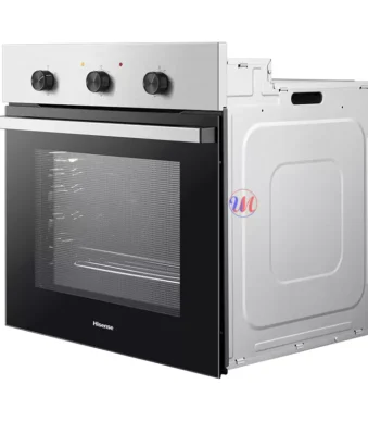 Hisense built-in oven with black glass door and controls