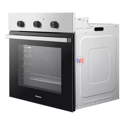 Hisense built-in oven with black glass door and controls