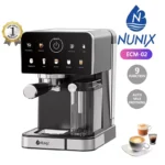 Nunix ECM-02 espresso machine with automatic milk frother