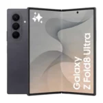 Dark foldable Galaxy Z Fold8 Ultra smartphone shown open