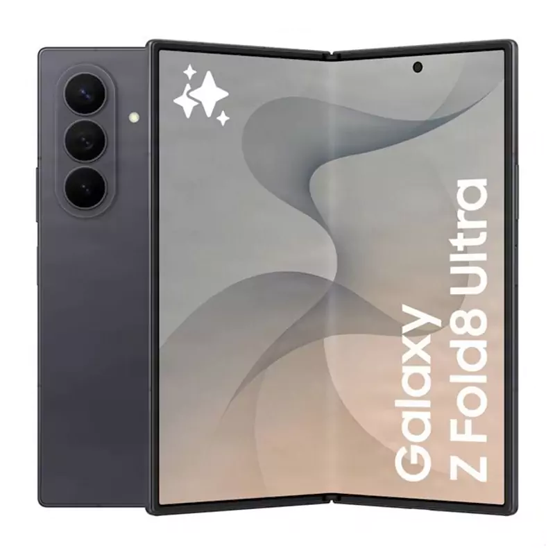 Samsung Galaxy Fold 8 Ultra 256GB 5G Dark foldable Galaxy Z Fold8 Ultra smartphone shown open