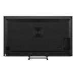 Rear view of a black flat-screen television